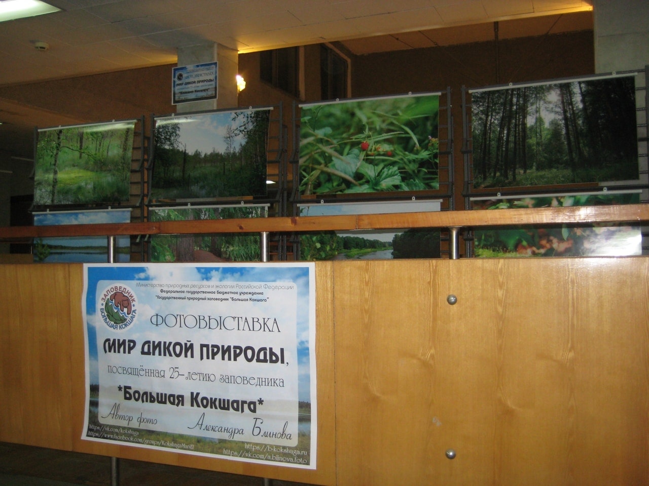 20 ноября 2018 года в Национальной библиотеке имени С.Г. Чавайна г. Йошкар -Олы открылась фотовыставка заповедника "Большая Кокшага" - "МИР ДИКОЙ ПРИРОДЫ".
